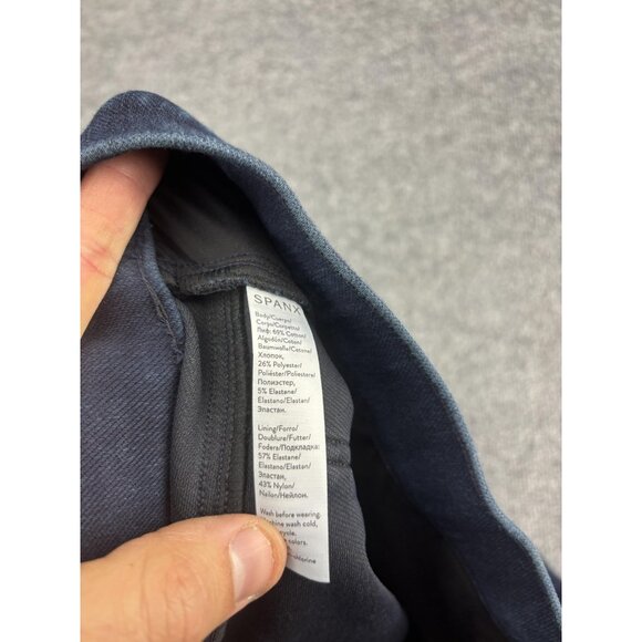 Spanx Pants Womens Medium Dark Wash Denim Jeggings Pull On Skinny High Rise - Picture 8 of 8